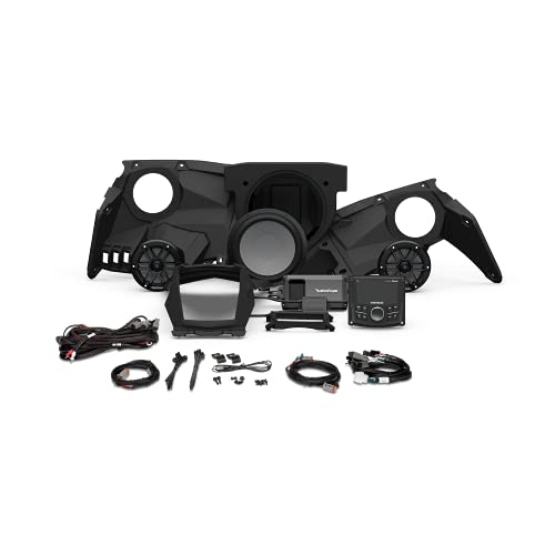 Rockford Fosgate X317-STG3 Audio Kit: PMX-2 Receiver, 800-Watt Amp, M1 Series Color Optix Multicolor LED Lighted Front Speakers & Subwoofer Kit for Select Can-Am Maverick X3 Models (2017-2022) Rockford Fosgate X317-STG3 Audio Kit: PMX-2 Receiver, 800-Watt Amp, M1 Series Color Optix Multicolor LED Lighted Front Speakers & Subwoofer Kit for Select Can-Am Maverick X3 Models (2017-2022)